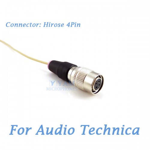 thumbnail image 2 of Single-Ear Hook Headset Microphone For Audio Technica Wireless - Mini Hirose 4-Pin 2 of 6